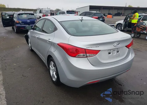 2013 Hyundai Elantra Gls from USA, damaged, VIN 5NPDH4AEXDH317143